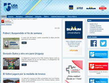 Tablet Screenshot of ligauniversitaria.org.uy